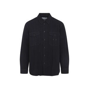 Studio Nicholson Structured Black Cotton-Linen Blend Casual Shirt - NWT